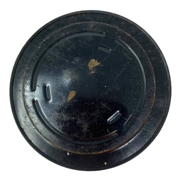 Vintage Alaska State Map Souvenir Black Gold Metal Tin Travel Coaster Ashtray 3 - Picture 6 of 7